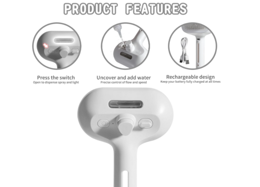 FurDuo MistBrush™ Pet Grooming Brush