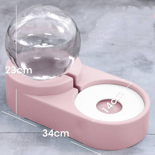 FURDUO HydroNibble pet water and feeding station with bowls and water dispenser for dogs and cats.