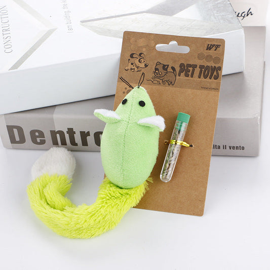 FURDUO MintyMouse Magic Cat Toy featuring a mint-green mouse shape with playful design, perfect for entertaining cats.