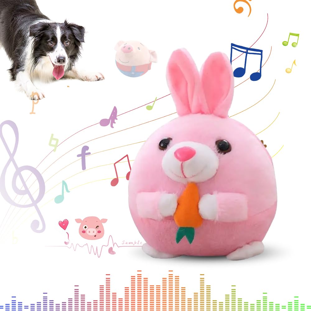 FURDUO Buddy Bopper interactive plush dog toy with colorful fabric, designed for playful dogs to chew and carry.