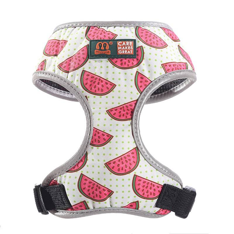 Colorful FURDUO Trendy Pup Stride dog harness with adjustable straps and breathable material for comfortable pet walks.