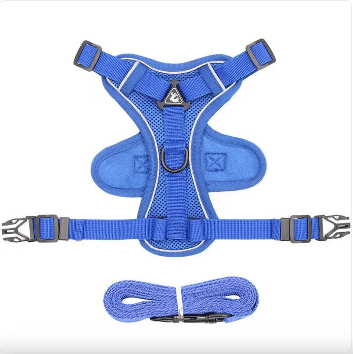 Reflective FURDUO anti-slip dog harness with adjustable straps and padded comfort for secure walking and visibility.