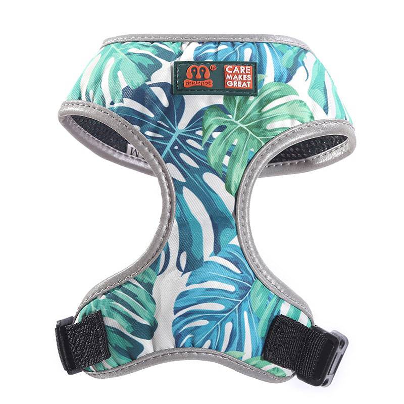 Colorful FURDUO Trendy Pup Stride dog harness with adjustable straps and vibrant multicolor design for comfortable control.