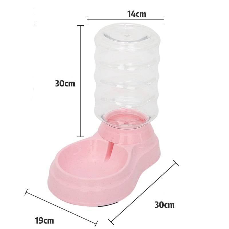 FURDUO HydroNibble pet water and feeding station with two bowls on a white background