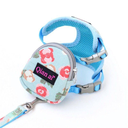 FURDUO dog harness and leash set with padded straps and adjustable fittings, designed for comfortable pet walking.