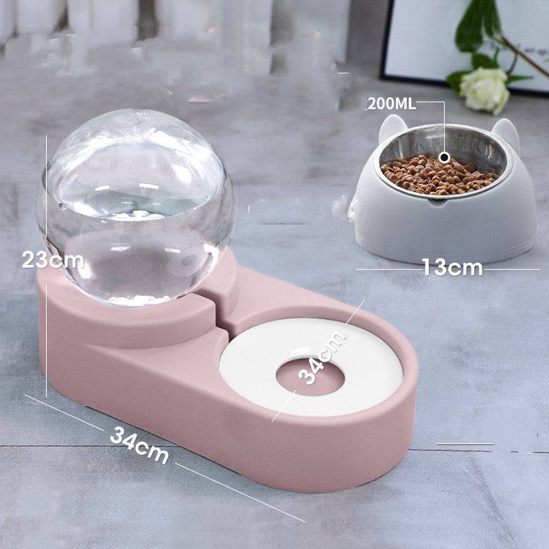 FURDUO HydroNibble pet water and feeding station with two bowls, designed for convenient pet hydration and feeding.