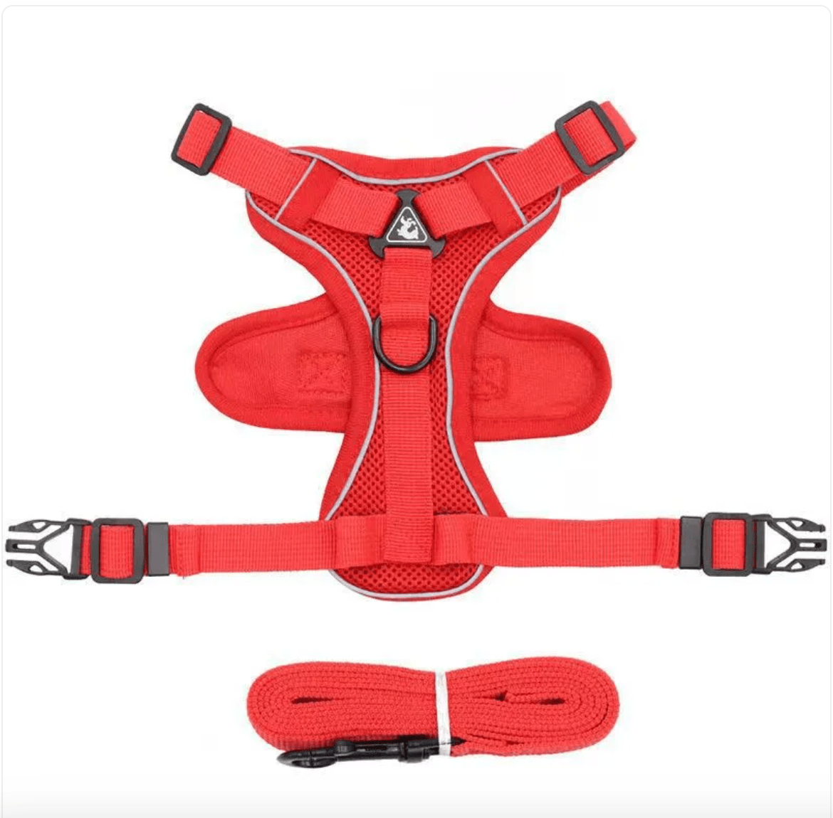 Reflective FURDUO anti-slip dog harness with adjustable straps and padded design for secure, comfortable walks.