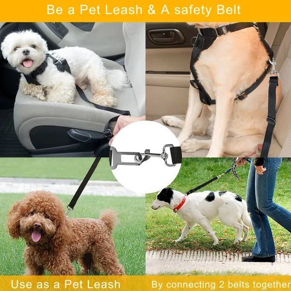 FurDuo SafeRide™ 2-Pack Pet Seat Belts