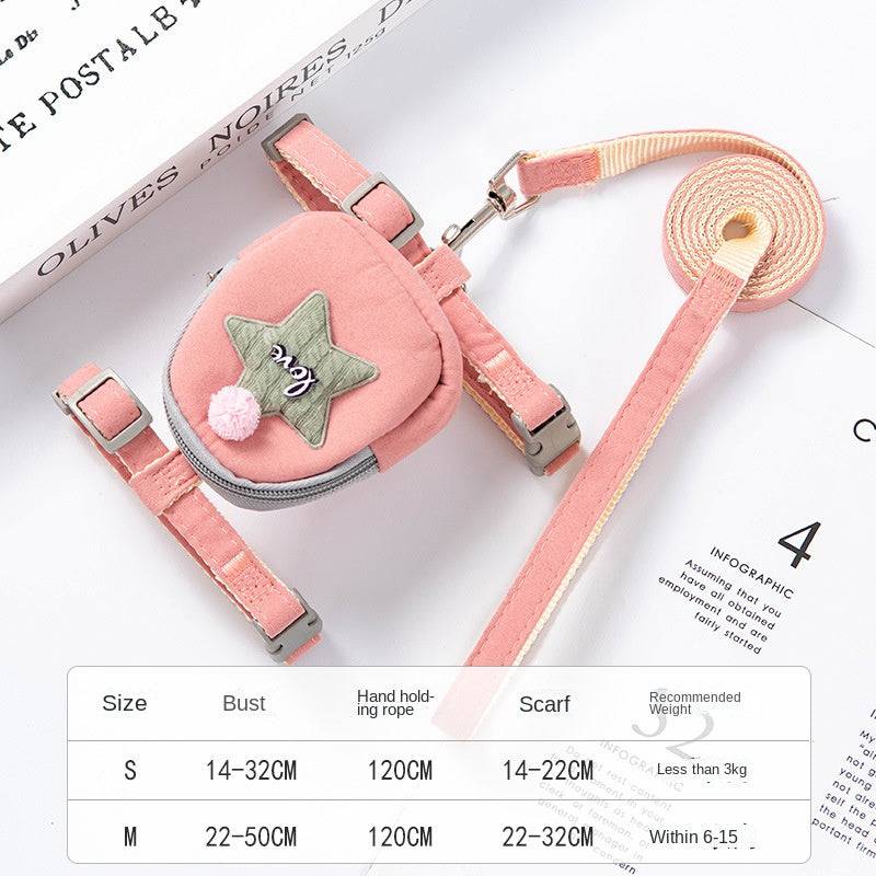 FURDUO polyester dog harness and leash set with adjustable chest harness for walking and control.