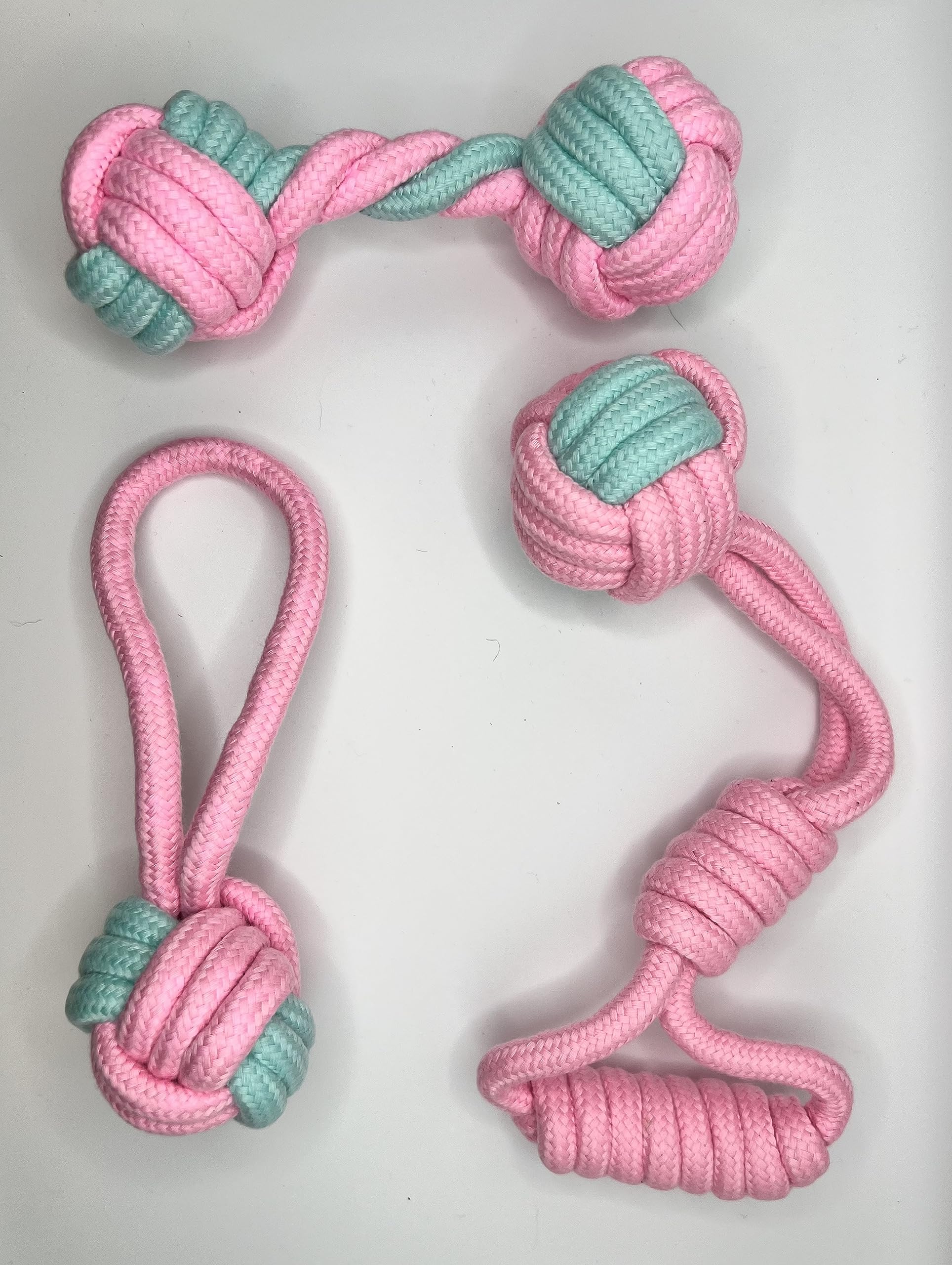 FURDUO Puppy Playtime Rope Bundle dog toy with colorful braided ropes and knots for safe, fun chewing and playing.