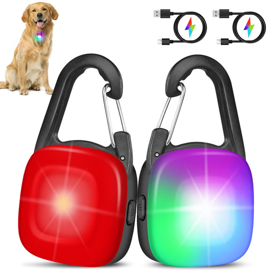FURDUO BrightBuddy LED dog collar light with bright illumination for visibility and safety during nighttime walks.