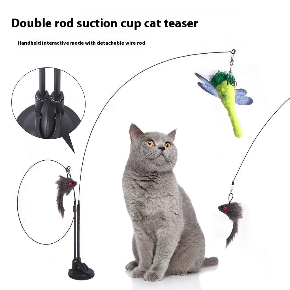 FurDuo PouncePod™ Suction Cat Teaser