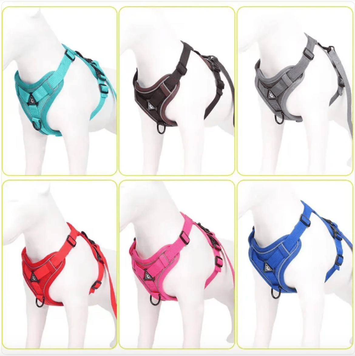 Reflective FURDUO anti-slip dog harness with adjustable straps and padded chest for secure, comfortable outdoor walks.