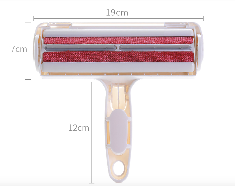 FURDUO FurBreeze electric pet grooming brush with ergonomic handle and stainless steel teeth for gentle hair removal.