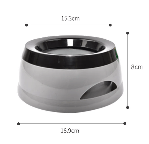 FurDuo No-Spill Travel Dog Water Bowl by FURDUO, compact and portable with a secure lid for easy hydration on the go.