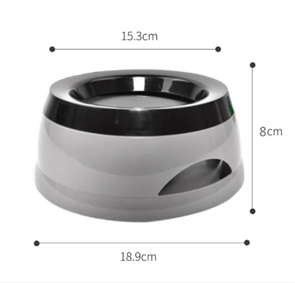 FurDuo No-Spill Travel Dog Water Bowl by FURDUO, compact and portable with a secure lid for easy hydration on the go.