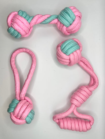 FURDUO Puppy Playtime Rope Bundle, safe dog toy with colorful ropes for fun and chewing, perfect for puppies.