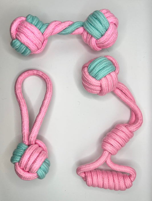 FURDUO Puppy Playtime Rope Bundle, safe dog toy with colorful ropes for fun and chewing, perfect for puppies.