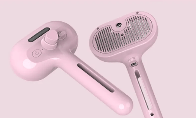 FURDUO EasyClean Moisturizing Pet Comb with ergonomic handle and flexible teeth for gentle grooming of pets.