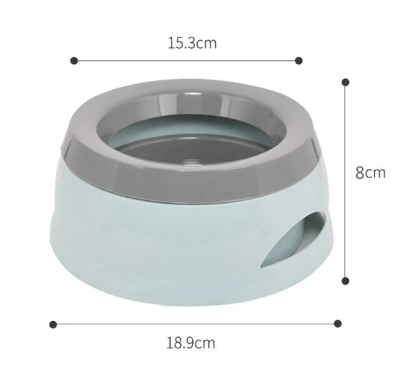 FurDuo No-Spill Travel Dog Water Bowl showing a compact, portable pet water bowl with a spill-proof design and FURDUO branding